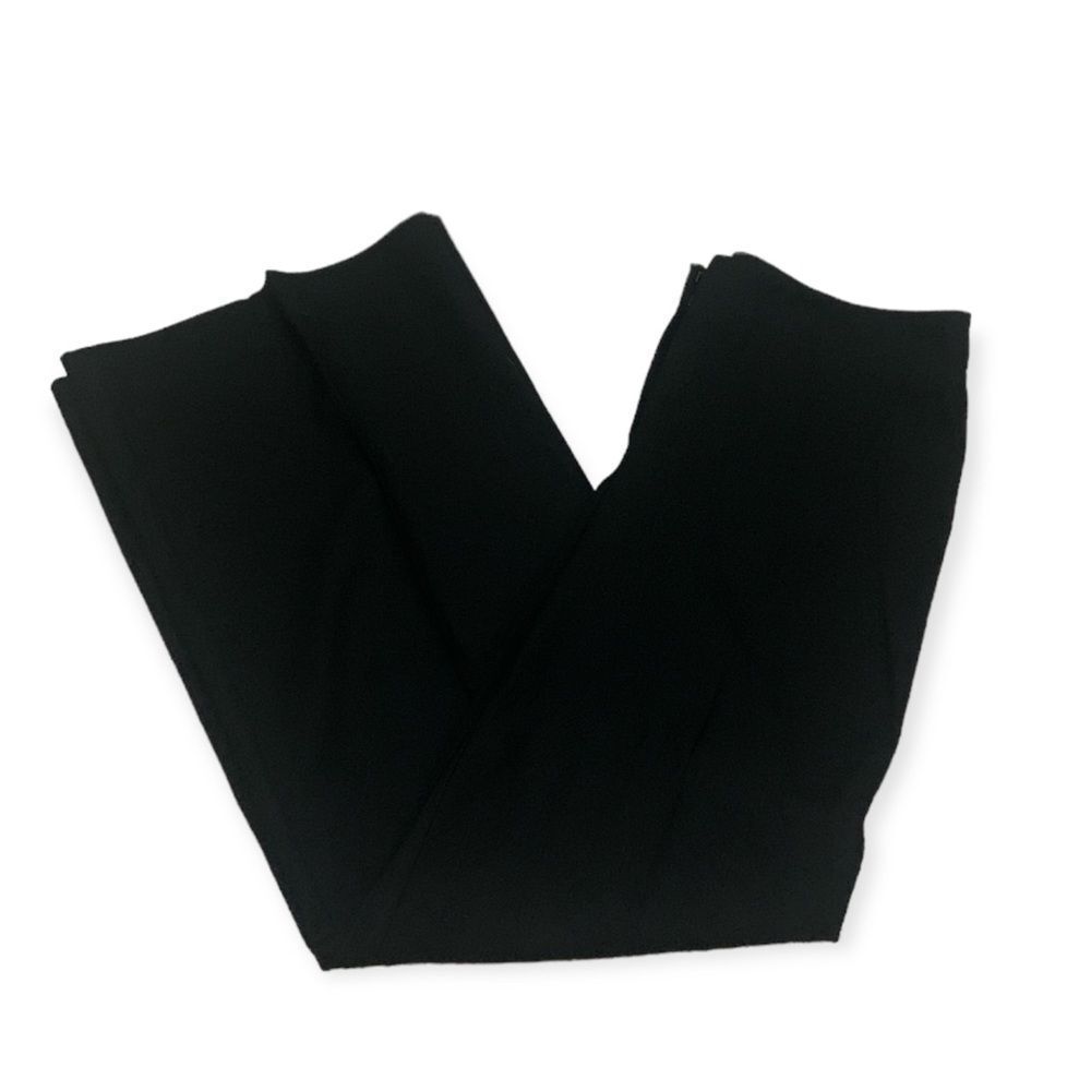 CHICO’S WIDE leg Flat Front Black Trouser pant Size 0.5